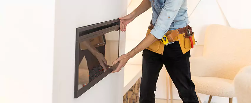 Metal Fireplace Installation in Oceanside, California