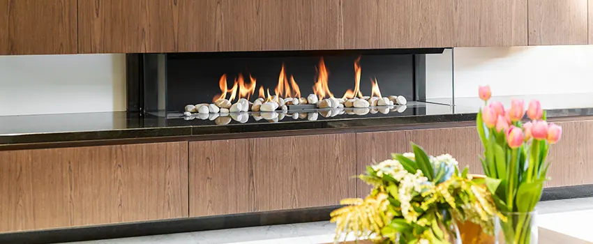 Double-height Fireplace Design Refurbishment in Oceanside, California